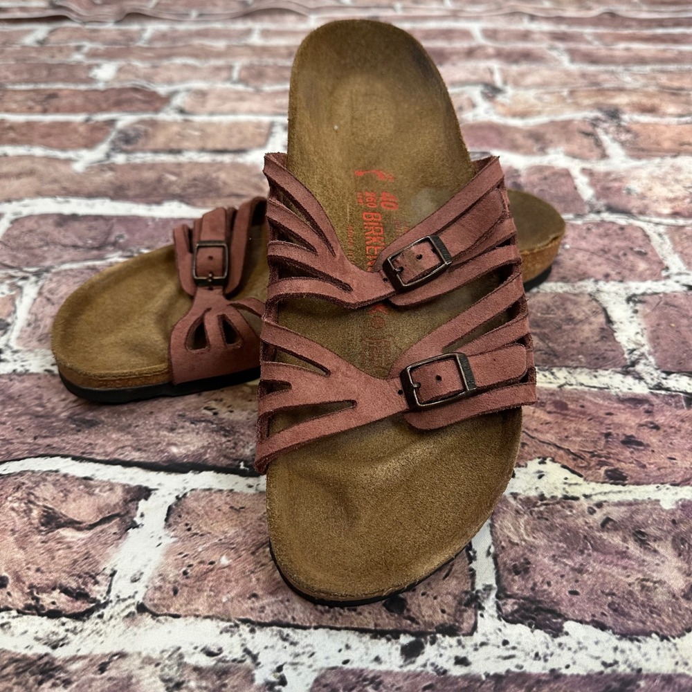 Birkenstock Women's Granada Size EU 40 US 9 Comfort‎ Cork Sandals Dusty Rose